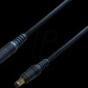 076107 DC cable plug connector, 2.5/5.5 mm, 2.5 m, 48 V, black