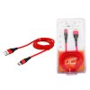 Kabel USB/microUSB 1m czerwony LX8574R LTC
