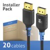 FI-DP100-030-PCK FlexInstall | 8K HBR3 DisplayPort Cable, 3.0 m, 20-pack
