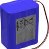 Pakiet akumulatorów 18650, Li-Ion Ansmann 3S2P, Ilość ogniw: 8, 10.8 V, 5100 mAh, Przewód