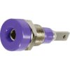 Stäubli 230030-26 Jack socket vertical 2mm violet insulated metal threads