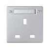 SIMON 82 Pokrywa do gniazda standard brytyjski z wyłącznikiem aluminium 8200046-093 KONTAKT SIMON