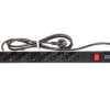 Listwa zasilająca do szaf rack (PDU) 19 cali 7x Schuko, wyłącznik podświetlany DN-95402