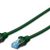 Patch cable, RJ45 plug, straight to RJ45 plug, straight, Cat 5e, SF/UTP, PVC, 500 mm, green, DK-1531-005/G
