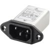 TRU COMPONENTS TC-10101444 Line filter IEC socket 250V AC 3A 1.8mH 1pc