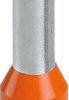 Insulated wire end ferrule, 4.0 mm², 17 mm/10 mm long, UL 486F-E, NF C 63-023, orange, 1213202
