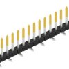 Pin header, 15 pole, pitch 2 mm, angled, black, SLY7SMD06215S