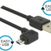 83847 Cable EASY-USB 2.0-A male>Micro USB 2.0 m. angled l/r 0.5m