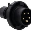 Wtyczka Siłowa 16A 5P 380V-415V /Fe/ Ip67 Czarna