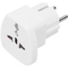 Adapter AC wtyk PL/ gniazdo UK,USA + uziemienie
