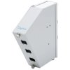 FO splice distribution box, 6 port, SC SX/LC DX, (W x H x D) 45 x 177 x 161 mm, gray, DN-96894