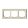Deco Ramka Potrójna Deco Pastel Matt Orzech Ziemny 44Dr-3