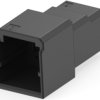 Plug housing, 6 pole, pitch 2.5 mm, straight, black, 1-1903130-3
