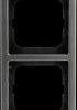 1724-866K Cover frame 4-gang, stainless steel - pure stainless steel