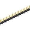 Pin header, 30 pole, pitch 2.54 mm, angled, black, SLLP5SMD05130S