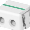 Poke-in connector, 2 pole, pitch 0.16 mm, straight, natural, 2-2106431-2