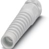 Cable gland, with bend protection, M16, 20 mm, Clamping range 4.5 to 10 mm, IP68, light gray, 1415172