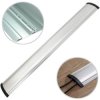 Listwa maskująca przewody TV maskownica napodłogowa naścienna 139x22mm srebrna aluminium 1,1m