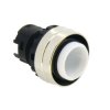 IDEC YW4L-MF00 22mm momentary operator Metal Finsh bezel - with shroud