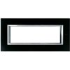 AXOLUTE Ramka 1 pojedyncza prostokątna 6 modułowa czarne szkło HA4806VNN LEGRAND