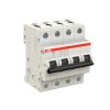 Wyłącznik nadprądowy MCB, Typ K, 4-biegunowy, 3A, 400V, 125V, ABB, S200M