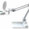 UM271.93 Lampa warsztatowa z lupą 8 dioptrii - z podstawą - (świetlówka 22W, 5