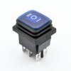 KCD4-BU przełącznik kołyskowy hermetyczny podświetlany niebieski ON-OFF-ON; 16A / 250V
