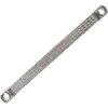 Grounding strap, copper, tin-plated, 25 mm², (L x W) 320 x 22.5 mm, hole Ø M8, 4571131