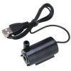 MINI POMPA DO WODY 5V DC 100l/h POZIOMA CZARNA USB
