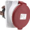 Złącze przemysłowe - zasilające 32A Gniazdo 415 V 3P + N + E Żeński Schneider Electric Czerwony Montaż na panelu IP44