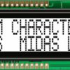 Wyświetlacz alfanumeryczny LCD, , Alfanumeryczny, Midas