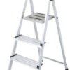 Drabina aluminiowa jednostronna Krause SECURY MultiGrip 1x4 z półką 126528