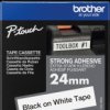 TZE-S251 Label Printer Tape, Adhesive-Laminated