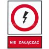 Tabliczka TZZ 105X148P NIE ZAL. E04TZ-01032130200 ERGOM