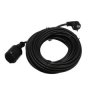 Przedłużacz ogrodowy czarny 15m (3X1,5mm) IP44, gniazdo Schuko HOROZ ELECRIC