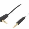 KAB18.15K Kabel JACK 3.5-JACK 3.5 kątowy, stereo (wtyk - wtyk) długość: 1.5m (z jednej strony kątowy)