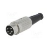 Wtyk DIN 5p 240st. na kabel metal / 610-0510