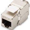 Keystone socket, RJ45, 8 pole, 8P8C, Cat 5e, LSA, panel mounting, DN-93512