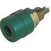 Gniazdo bananowe Żeński Połączenie lutowane typ Gniazdo bananowe Zielony 32A Hirschmann Test & Measurement rozmiar 4 mm