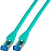 Patch cable, RJ45 plug, straight to RJ45 plug, straight, Cat 6A, S/FTP, LSZH, 10 m, green, IPK-6A-U-TPE-GN-1000