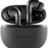 Intenso T300A Słuchawki douszne Bluetooth stereo czarny Wyciszanie hałasów Wskaźnik naładowania akumulatora, zestaw słuc