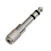 Adapter Jack metal: gniazdo 3.5 - wtyk 6.3 stereo