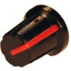 GALKA-1R Gałka potencjometru obrotowego - pasek czerwony (na ośkę 6 mm) wysokość 14 mm