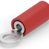 Insulated ring cable lug, 0.26-1.65 mm², AWG 22 to 16, 4 mm, M3.5, red, 36150