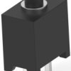 Pushbutton, 1 pole, black, unlit , 0.4 A/20 VDC, 1825096-1