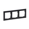 SUNO Ramka 3 potrójna wzorzysta czerń 721573 LEGRAND