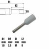 Tulejka kablowa izolowana 0.5mm² 8mm - końcówka tulejkowa SGE 601215