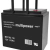 Akumulator ołowiowy multipower MPC62-12I 136091, AGM, 12 V, 62 Ah