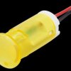 QS123XXHY220 Indicator LED, 220 V AC, 12 mm, wired, yellow