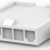 Plug housing, 5 pole, pitch 4.2 mm, straight, white, 1586022-5